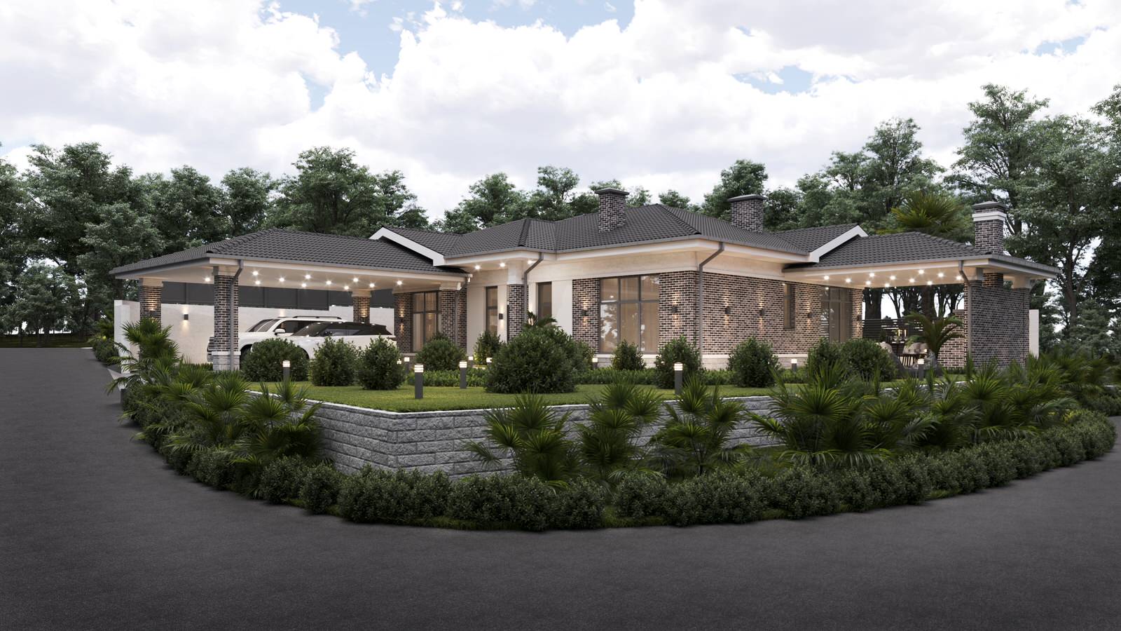 Одноэтажный дом на 130 кв.м.