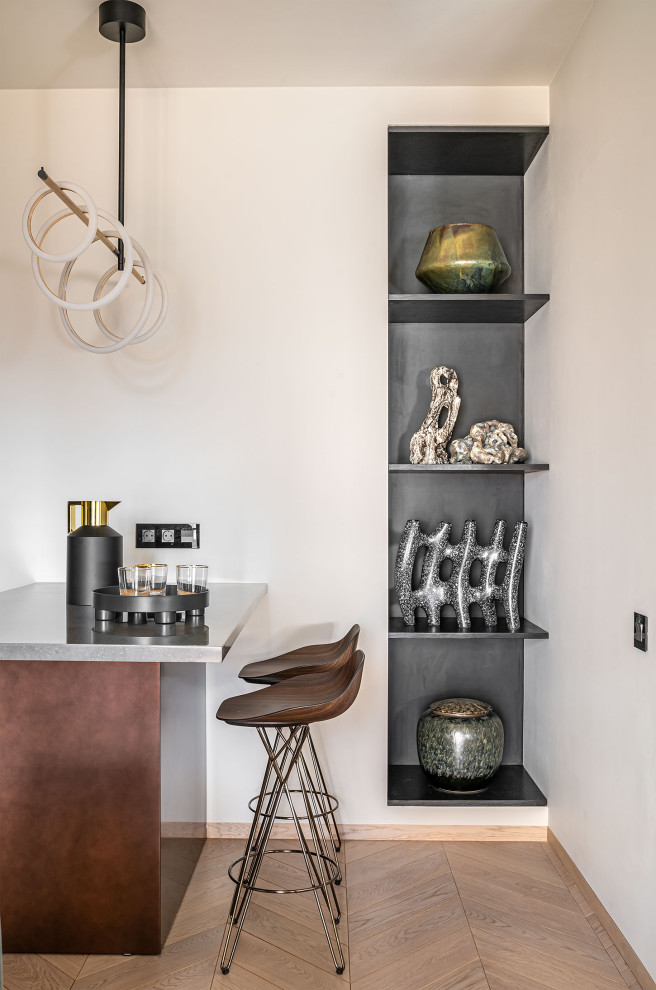 Houzz тур: Интерьер с шестью спрятанными монолитными колоннами