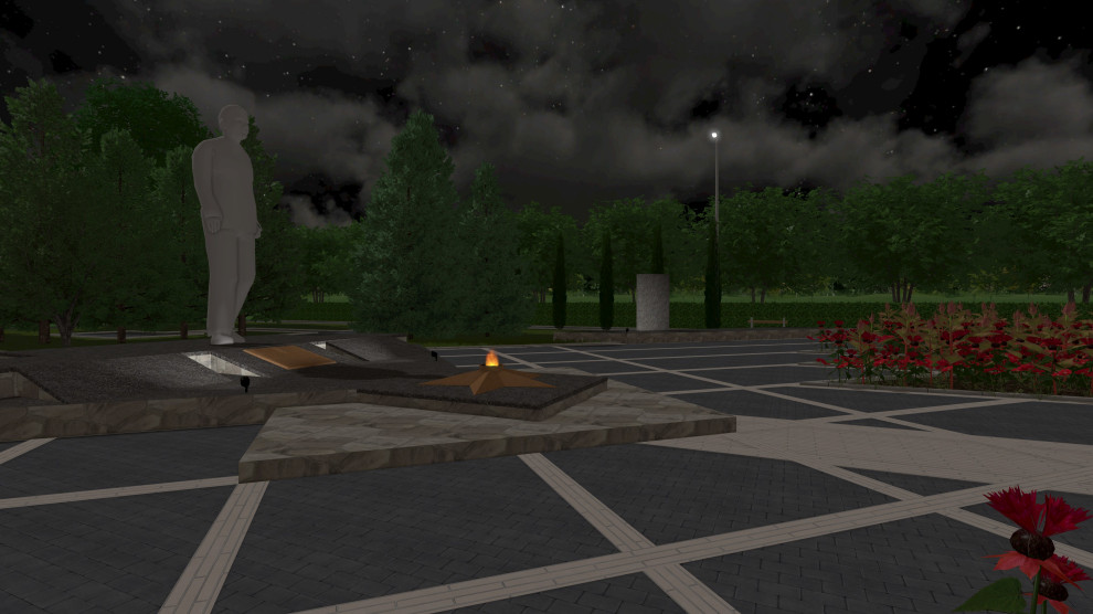 Мемориальный комплекс "Вечный Огонь" в г.Жиздра, 2021