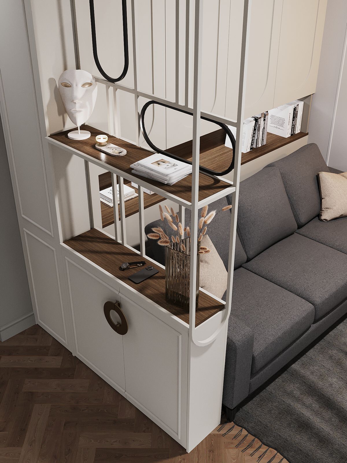 Кухня-гостиная в евродвушка