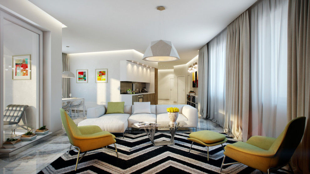 Дизайн квартиры ЖК Авиатор (г.Москва)