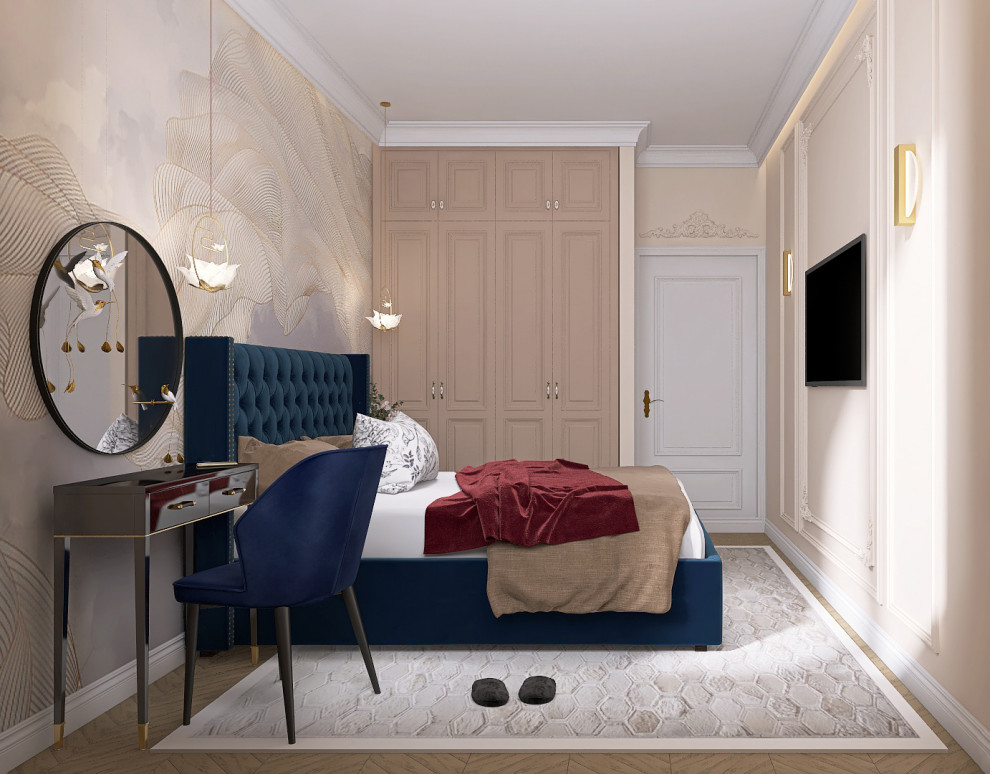 Спальня с атмосферой цветущего райского сада