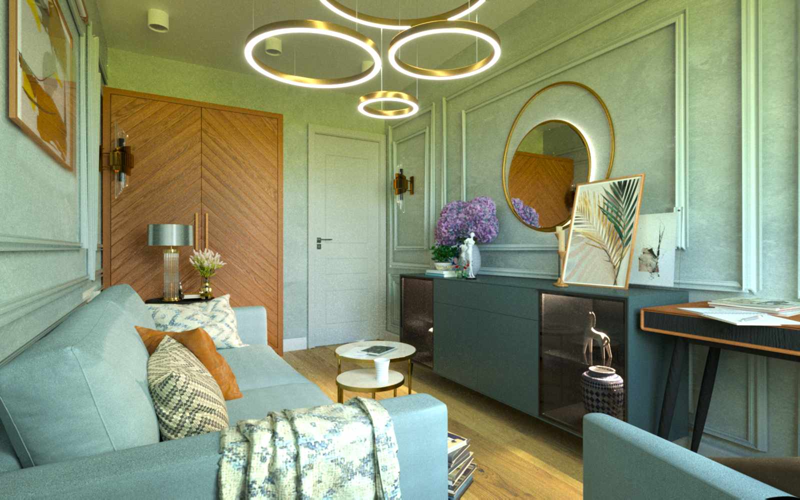 Обложка проекта: Кабинет-гостевая