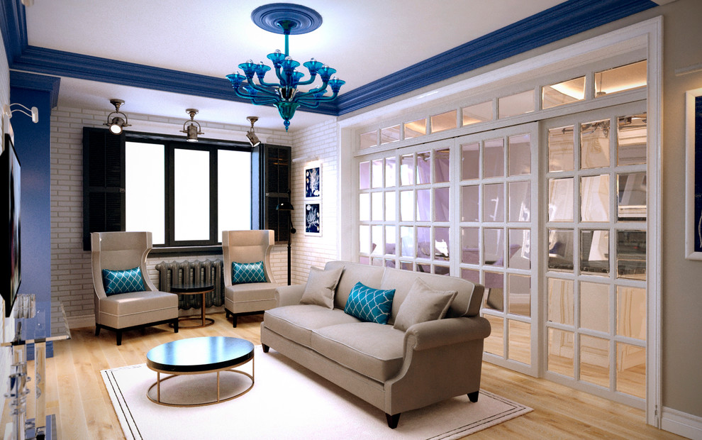 Гостиная - неоклассика - ЖК "Триумф" - Краснодар