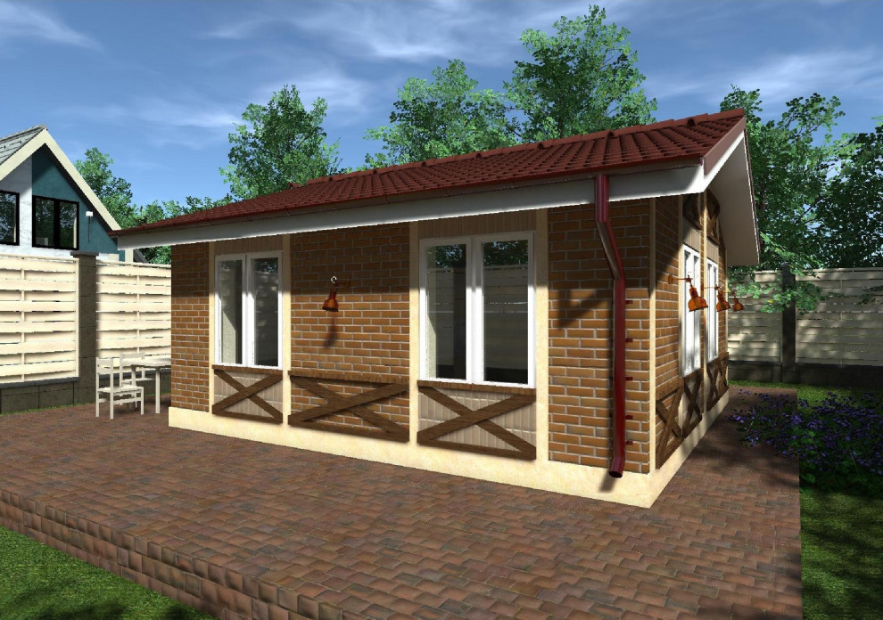 Дачный дом 6х6 из газобетона под ключ