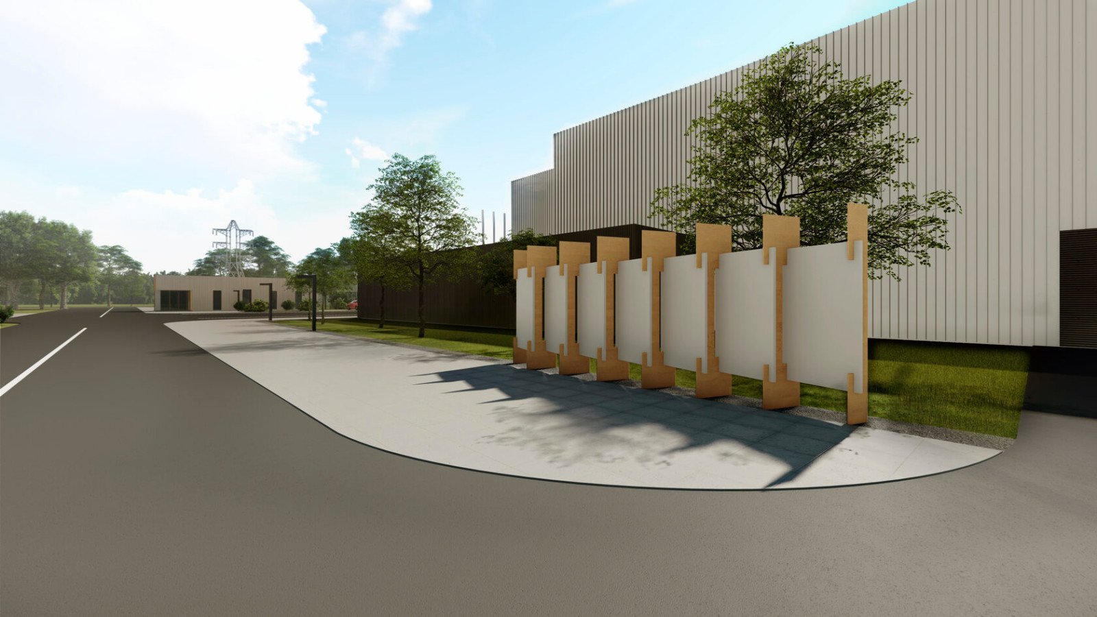 Благоустройство территории завода в Муроме