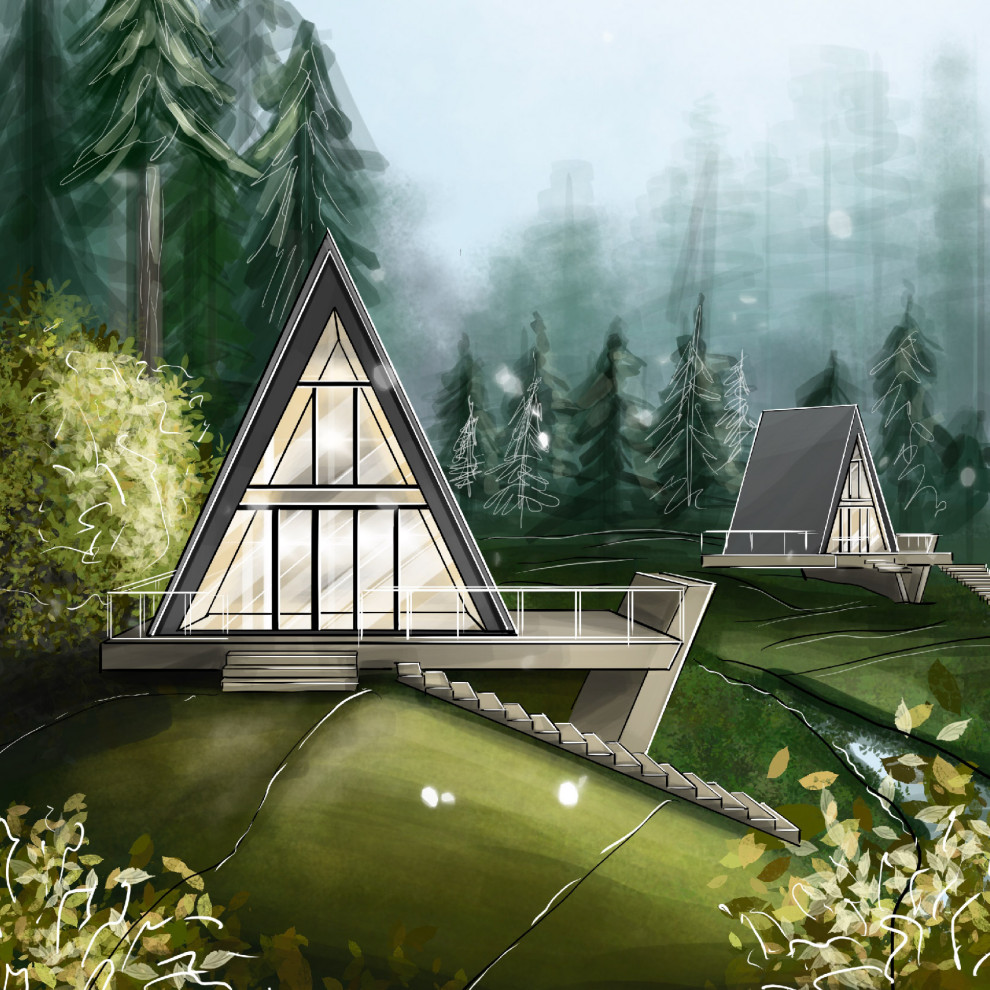 Скетч визуализация ландшафта