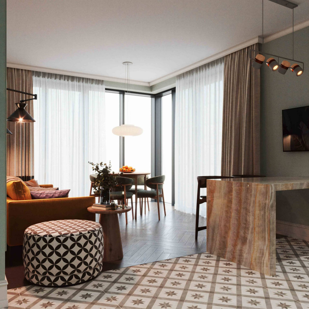 Дизайн и ремонт квартиры в ЖК «Джаз» — Природные мотивы