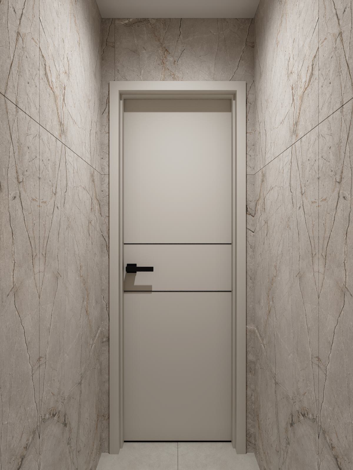 Дизайн санузла в теплых тонах