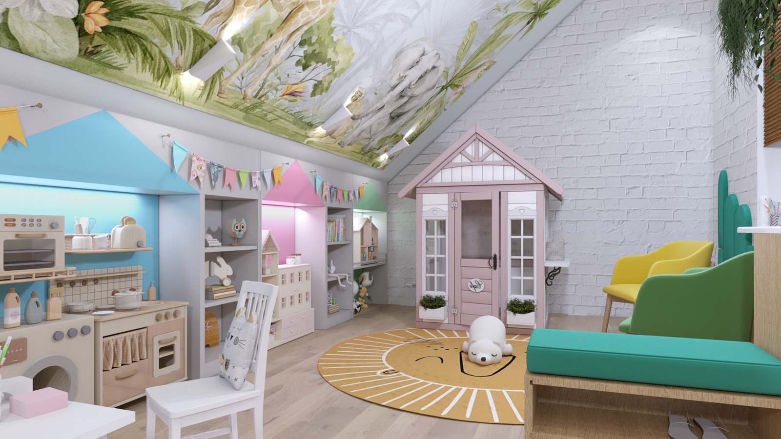 Детская комната Джунгли