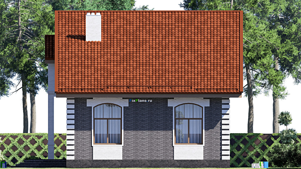 Проект одноэтажного дома 14х23м S200м2 F-17072