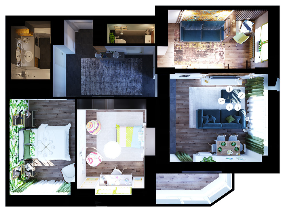 4-комнатная квартира 83 кв.м.