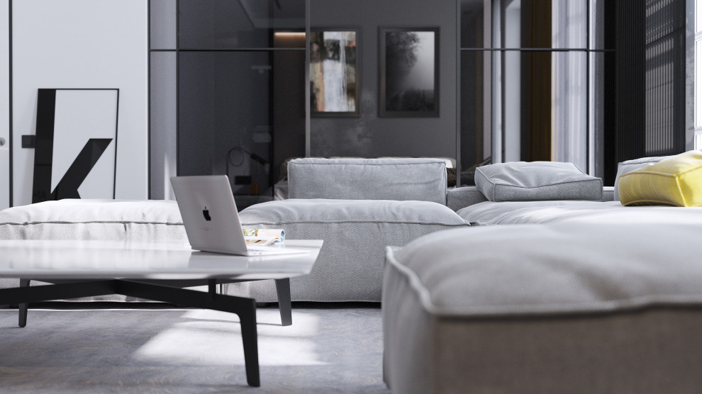 2-к комнатная квартира с современном стиле, 64 кв.м.