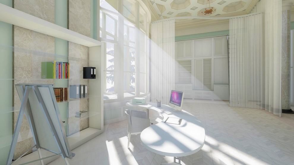 Концепция интерьеров павильона Кролиководство ВДНХ под Школу Новых искусств