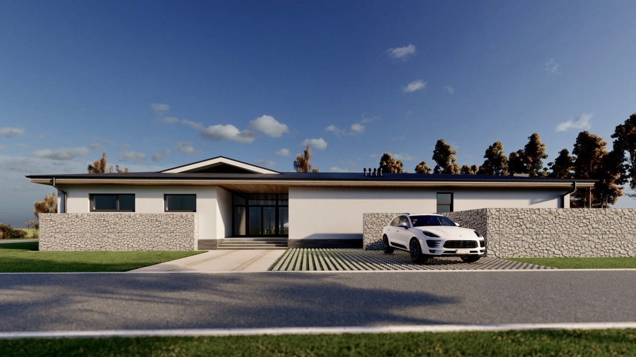 Проект одноэтажного жилого дома с зоной СПА