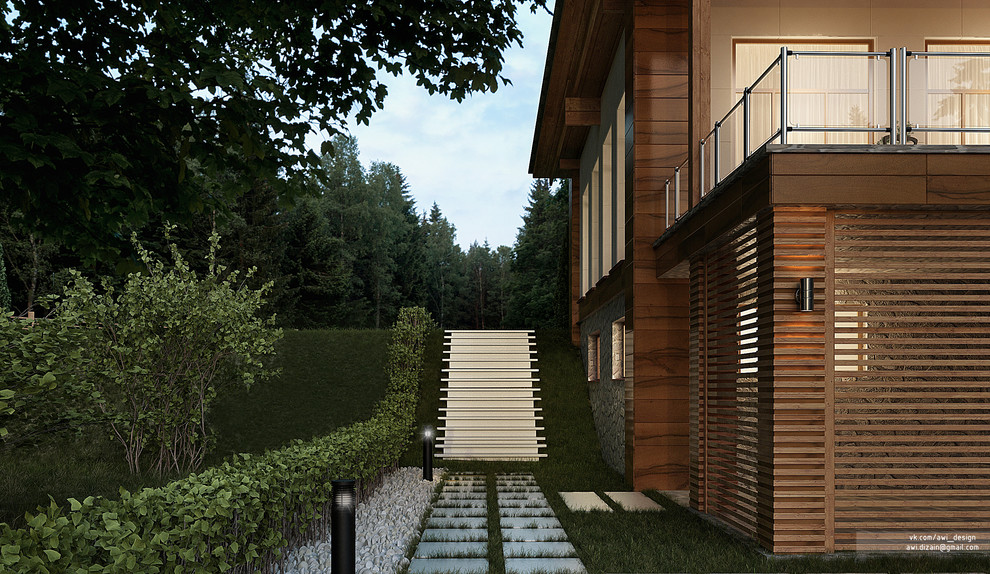 Карельский дом с террасой