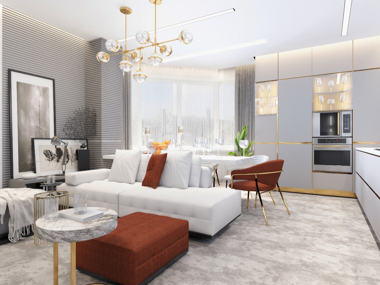 Современная квартира 90м.кв.