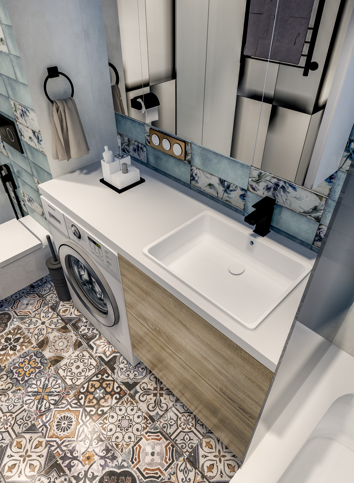 Обложка проекта: ЖК Зелёные аллеи, двухкомнатная квартира