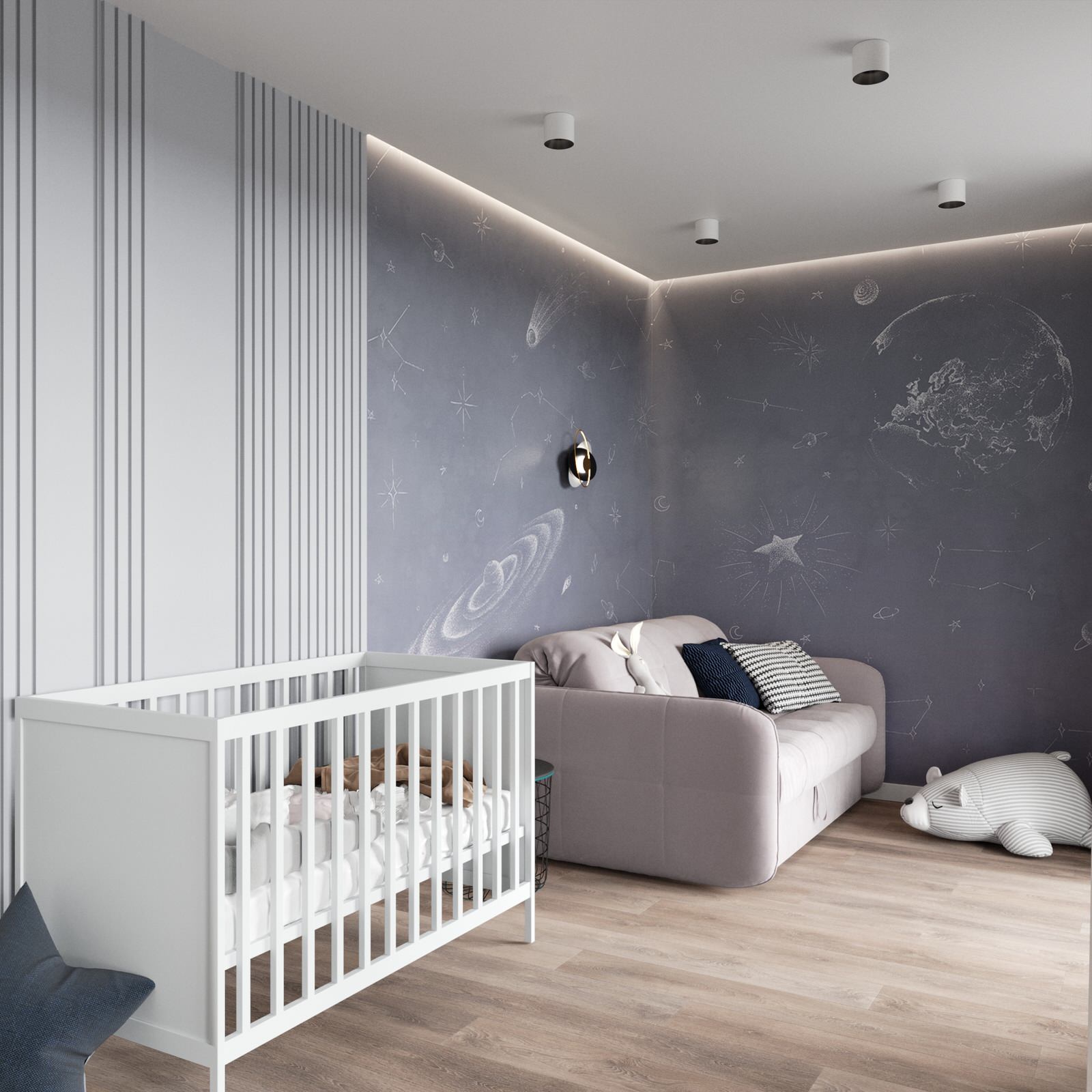 Дизайн квартиры в ЖК «Солярис» с большой лоджией