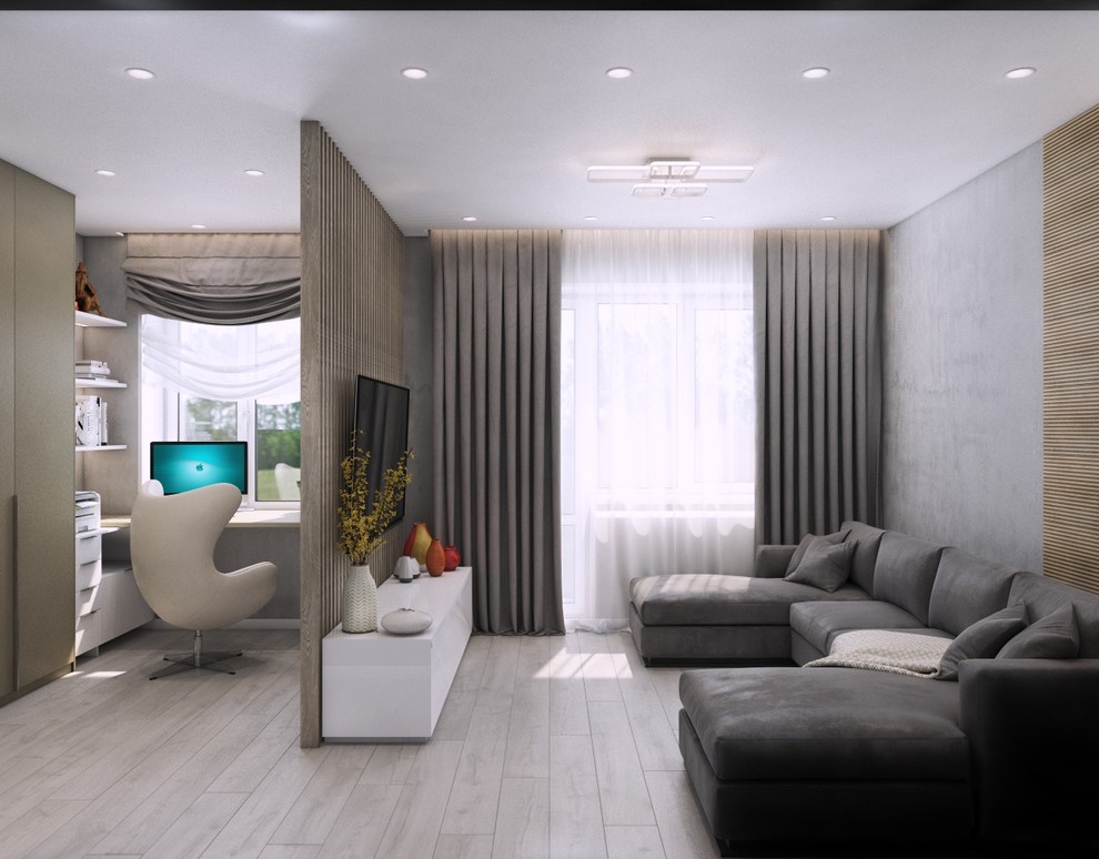 Проект 2-комнатной квартиры для молодой девушки