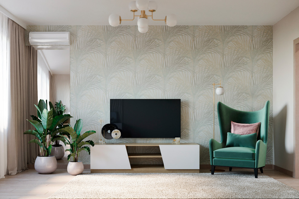 Обложка проекта: Гостиная для любительницы цветов и зелени