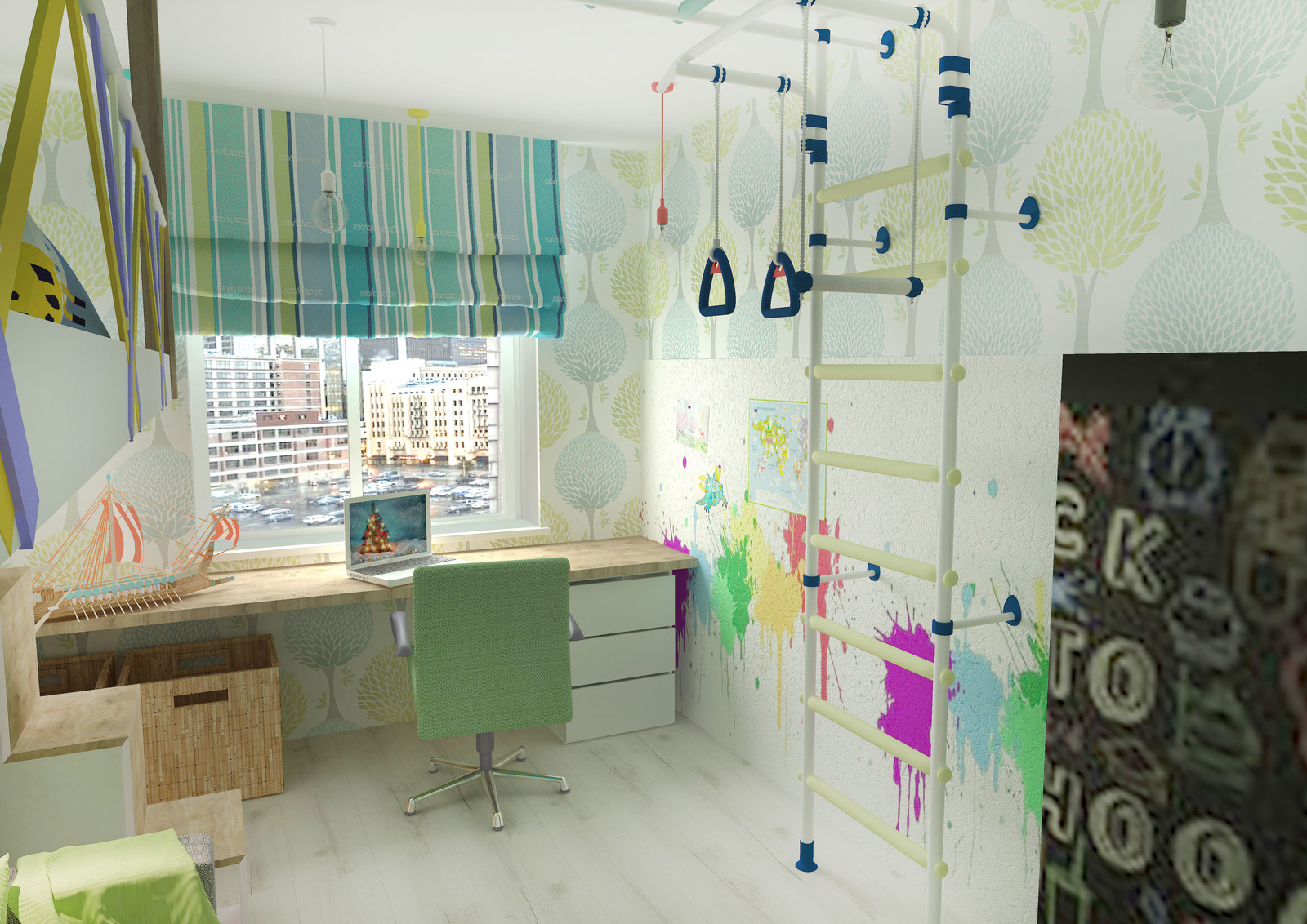 Современная функциональная квартира для семьи с тремя детьми