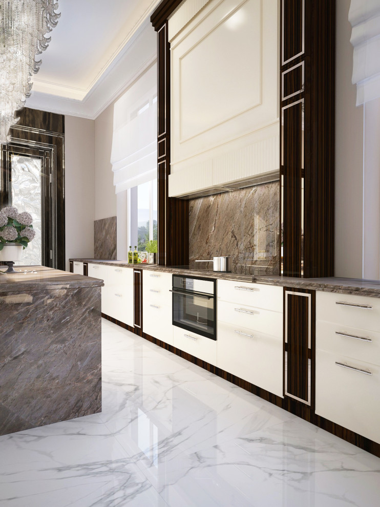 Кухня в загородном поселке "Парк Вилль". Рублевка.