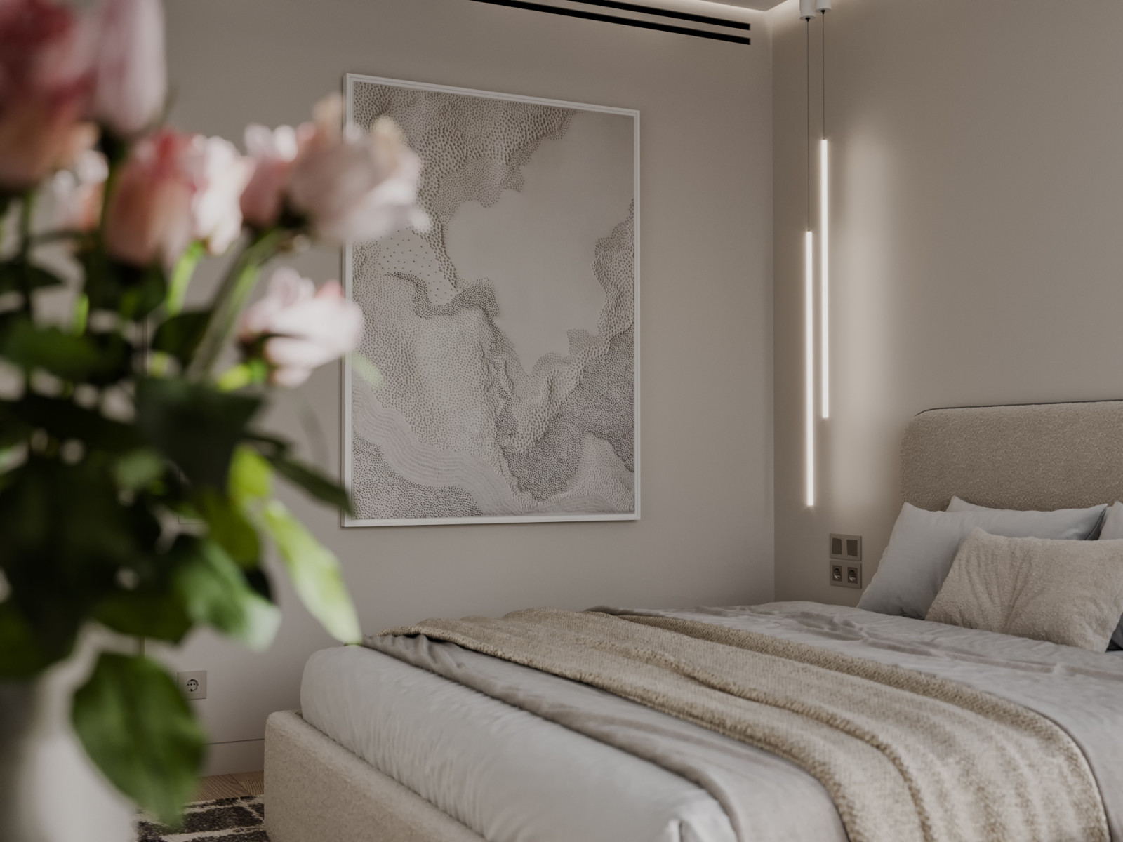 Мастер спальня в ЖК Кутузовская Ривьера