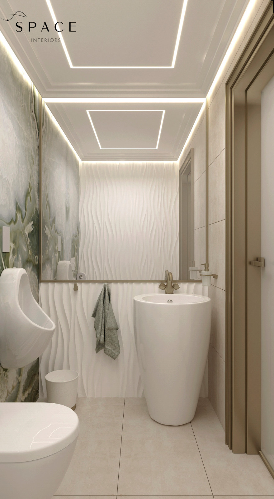 Санузел гостевой на цокольном этаже