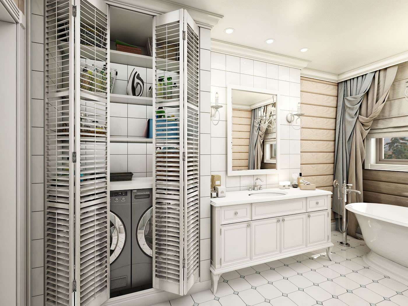 Брусчатый дом