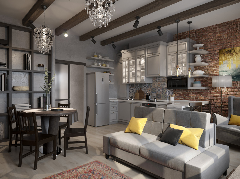 Трехкомнатный лофт 80 м² в ЖК Маркиз