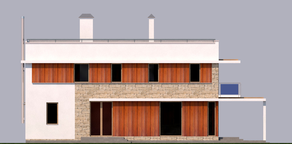 Коттедж с эксплуатируемой кровлей, 2018-19гг.