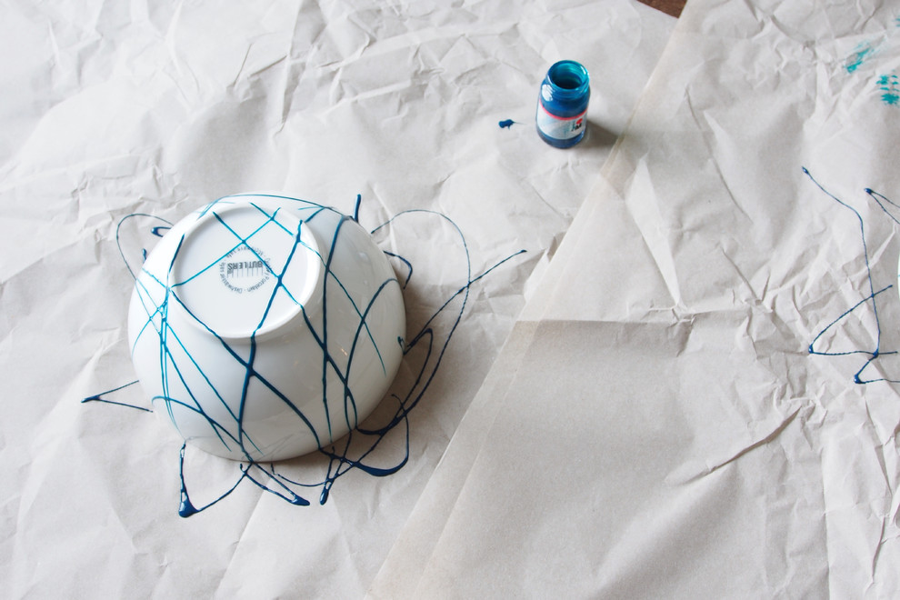 DIY: Чайная пара в стиле Джексона Поллока