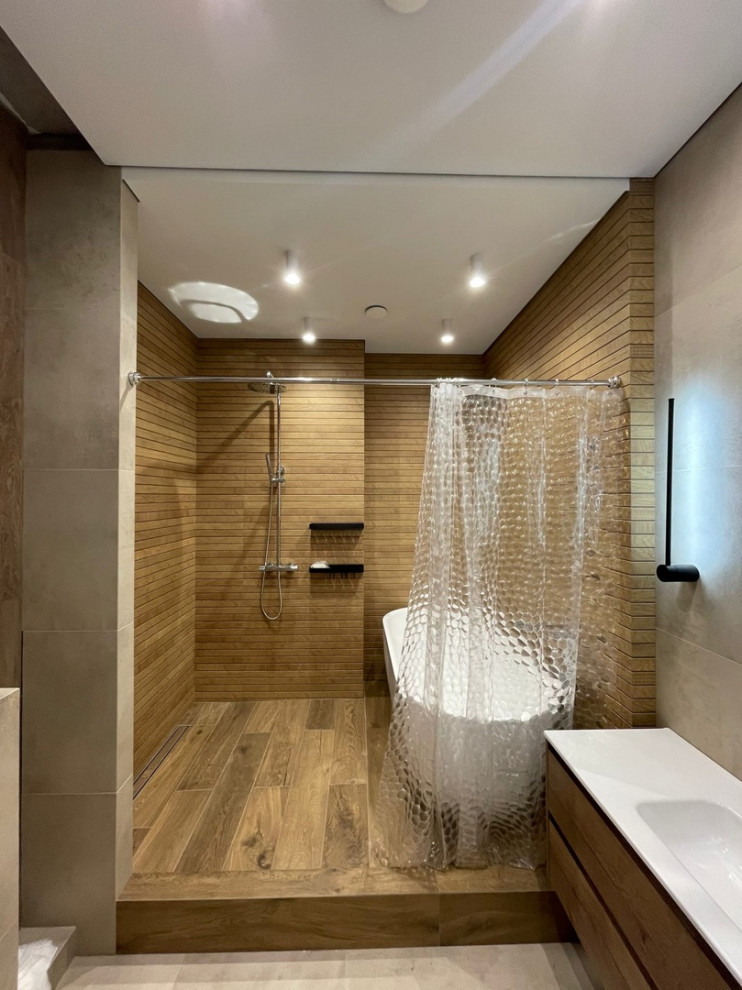 Теневые и парящие потолки в ЖК Кларус парк