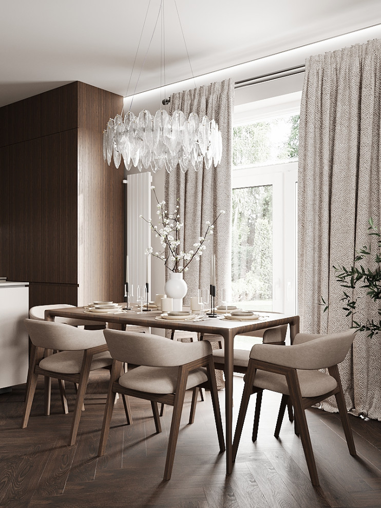 Кухня-гостиная в загородном доме