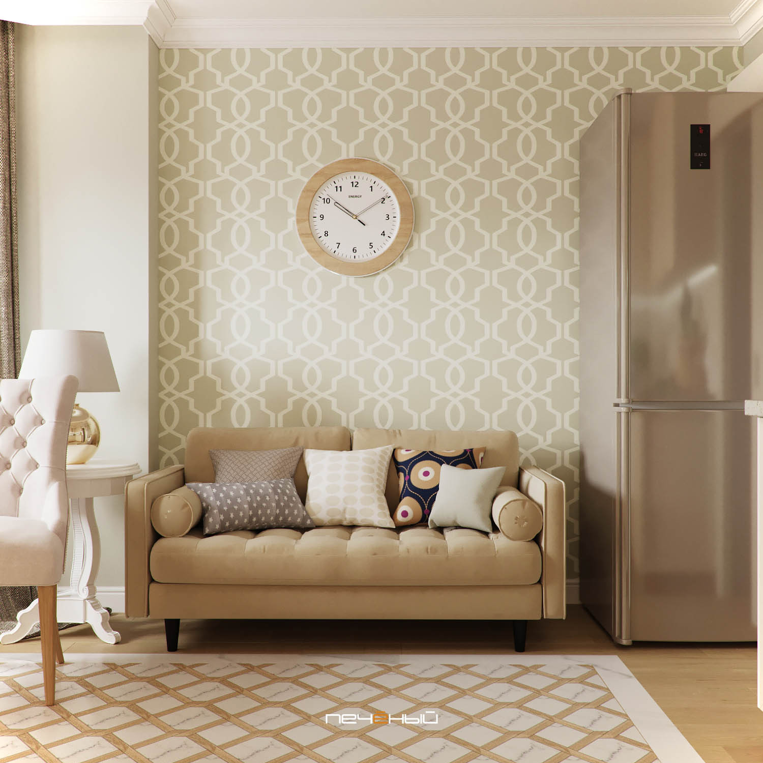 Двухкомнатная современная, уютная квартира