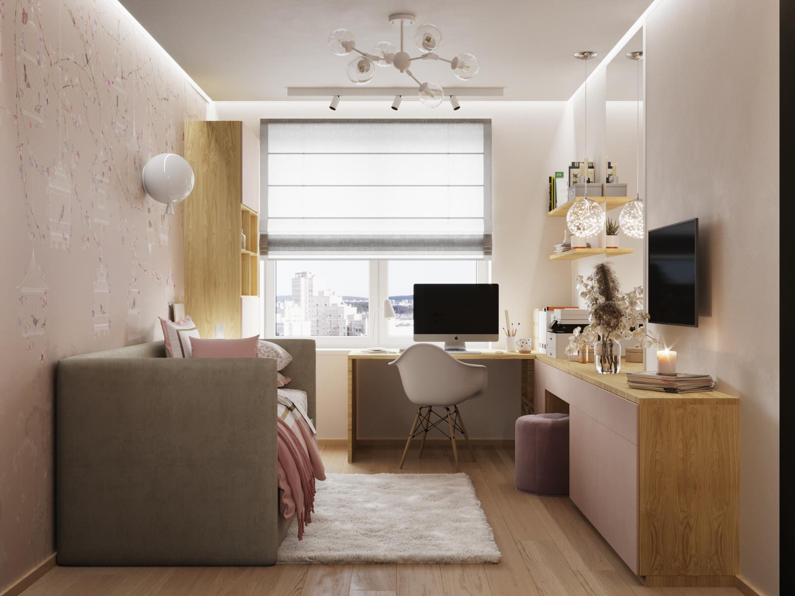 Дизайн-проект двухкомнатной квартиры, 58.3 кв.м