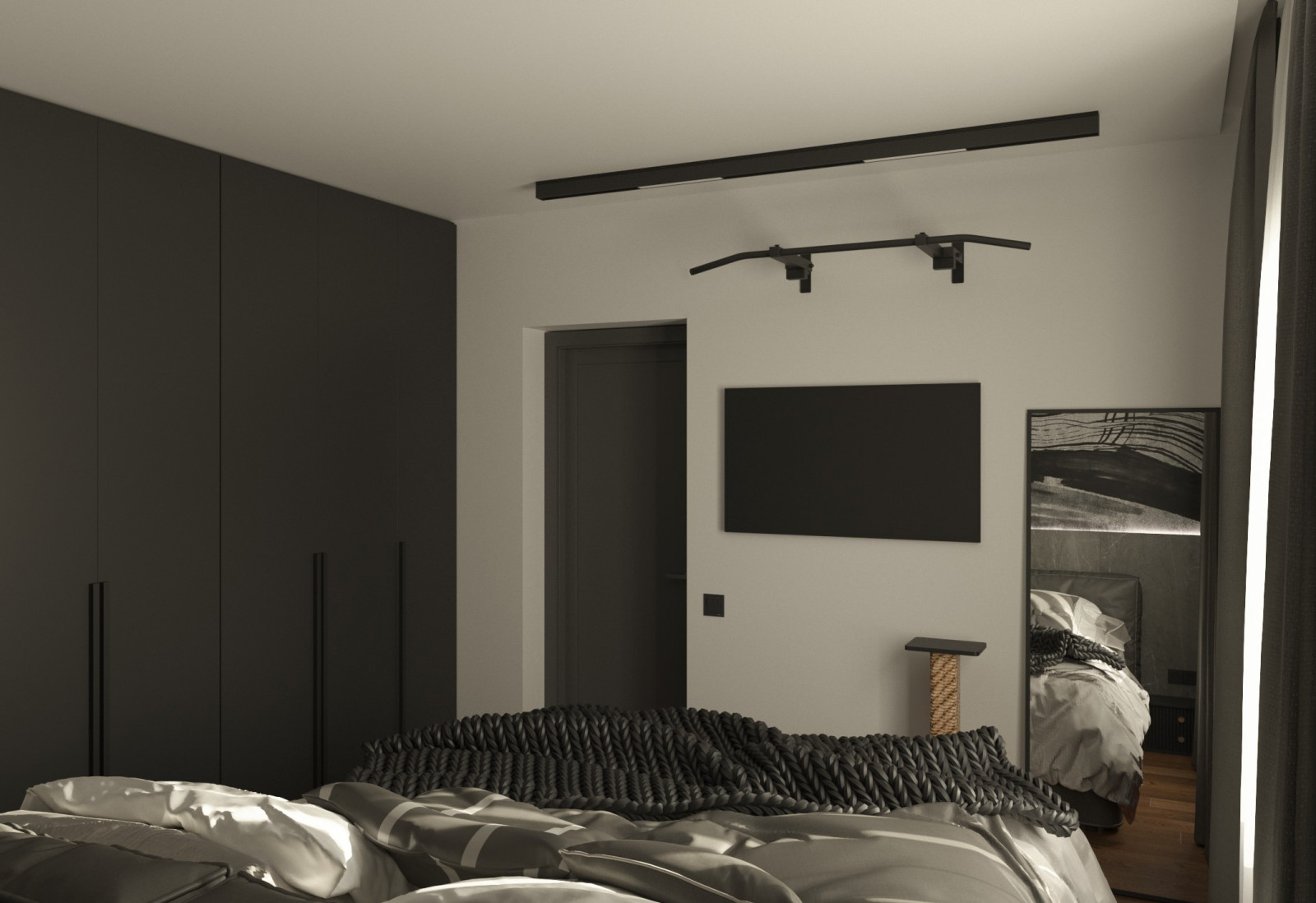 Квартира в Санкт-Петербурге в темных тонах