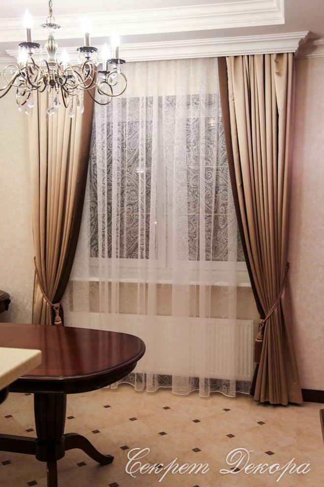 Дизайн штор в загородном доме