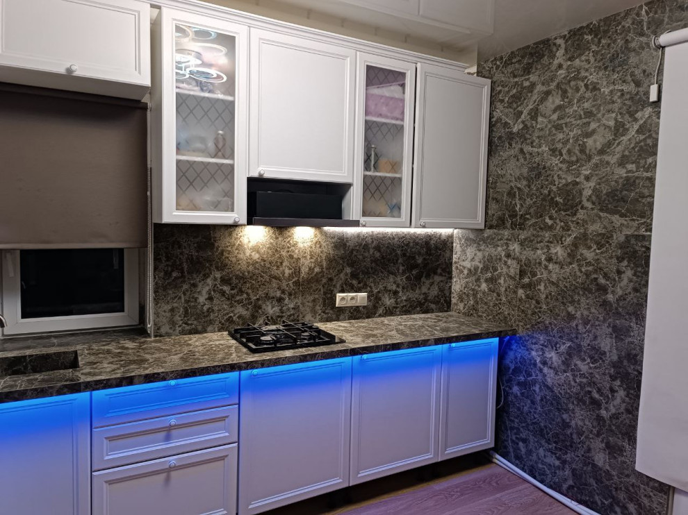 Обложка проекта: Неоклассика с современными акцентами / Каменная текстура / Эффектная подсветка