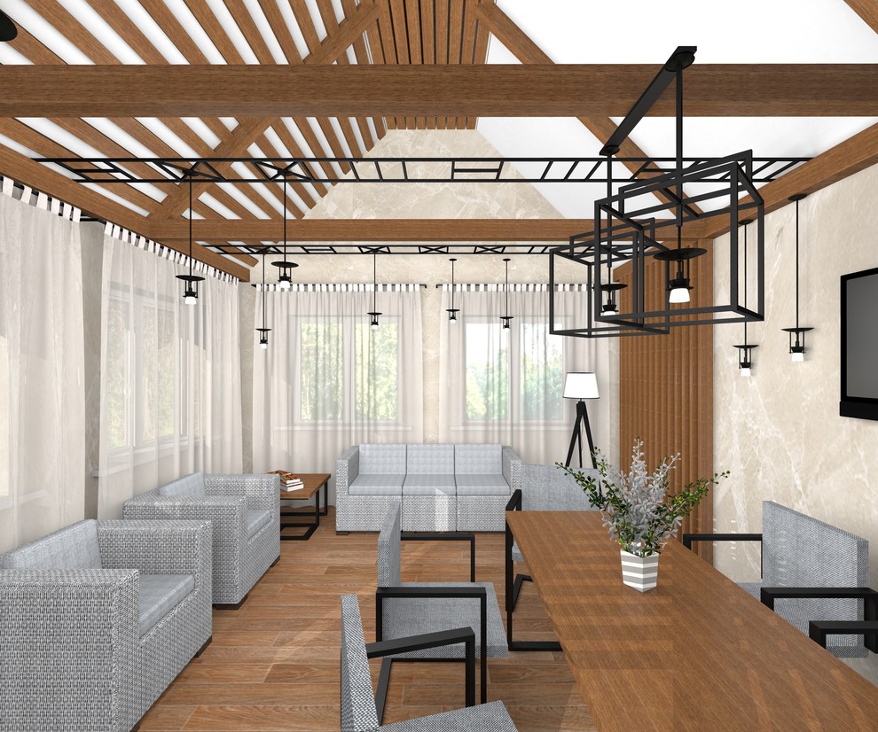 Дизайн-проект летнего домика в городе Чапаевск.