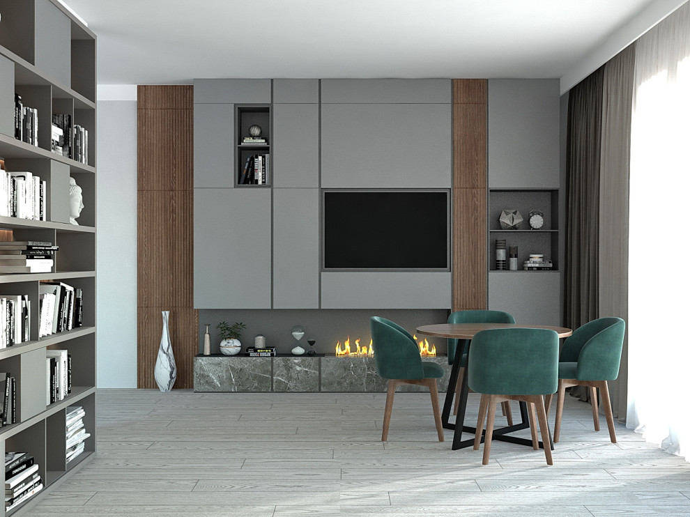 Гостиная. Два варианта цветового решения.