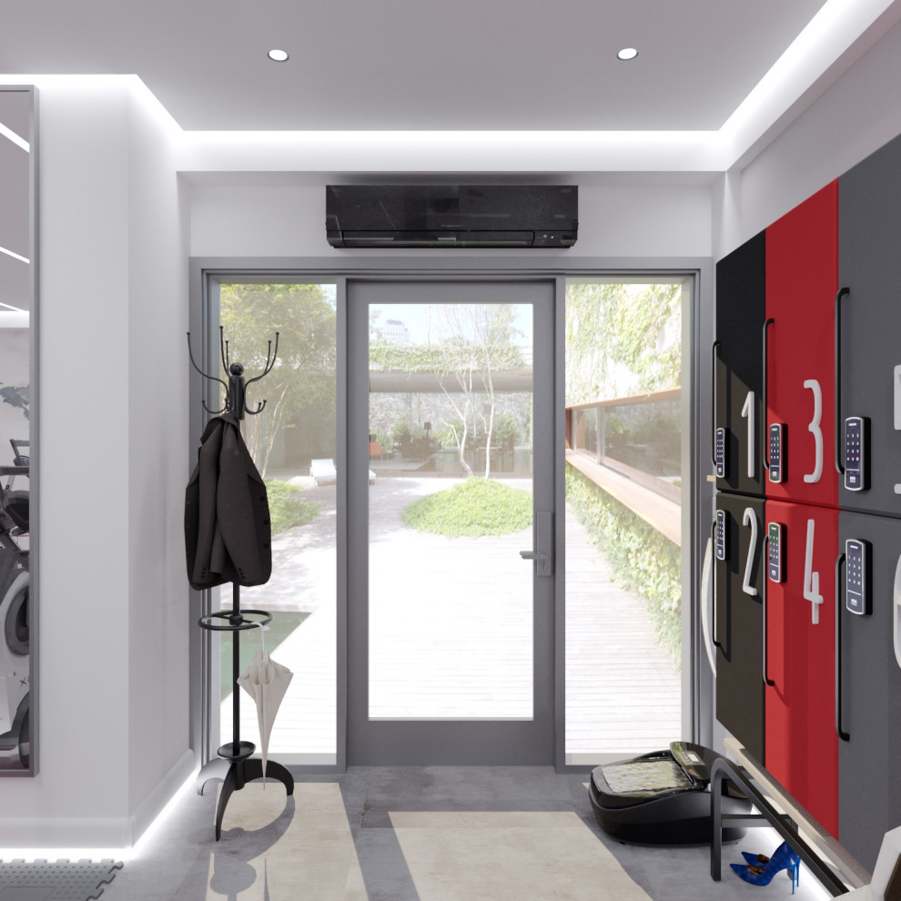 Дизайн интерьера домашнего спортивного зала