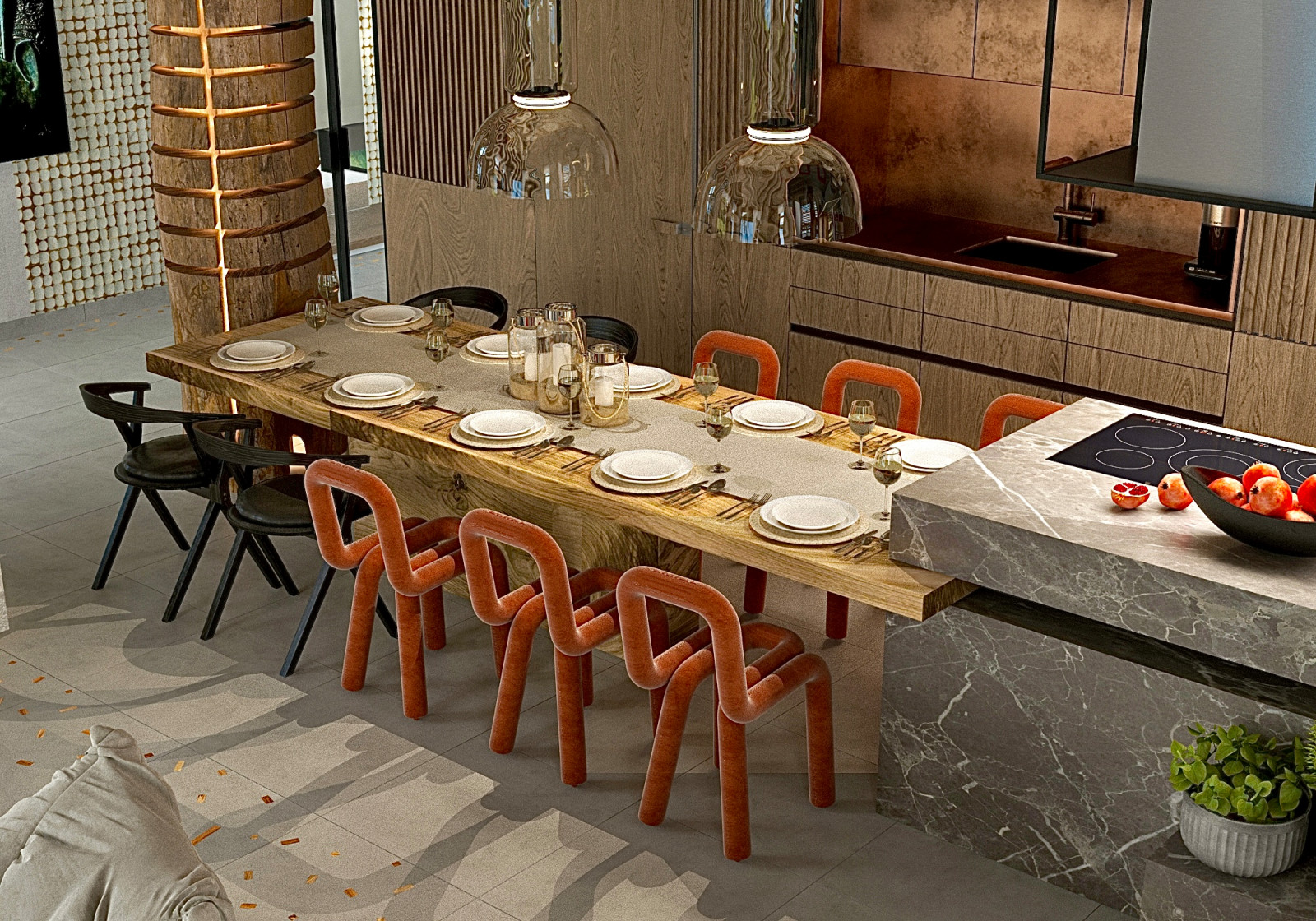 Дизайн проект интерьера загородного дома в Саратове