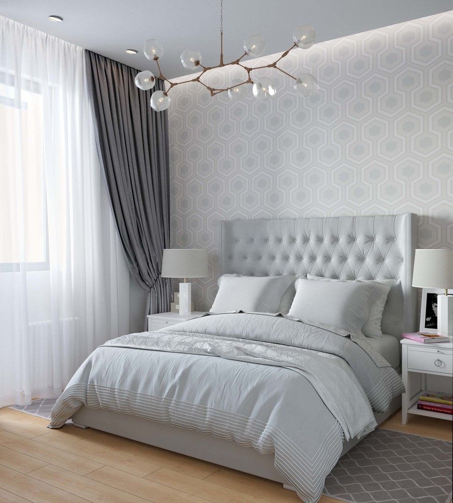 Светлый интерьер с яркими акцентами