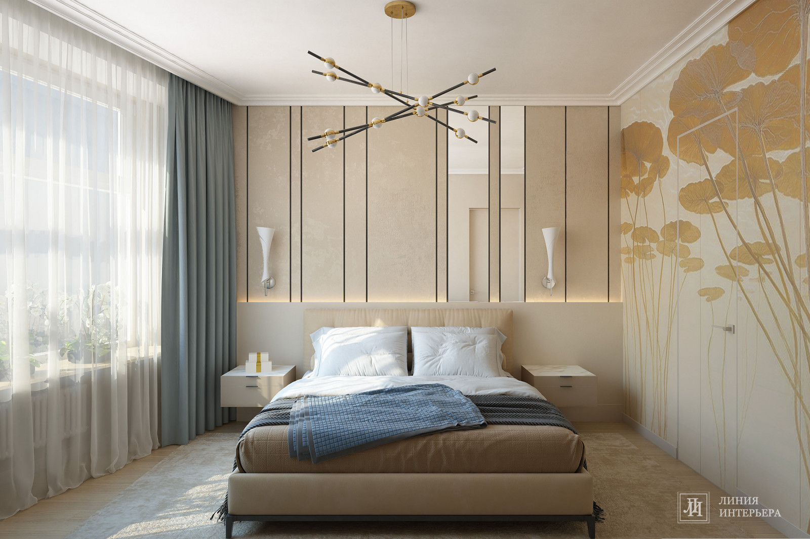 Дизайн интерьера 3-х комнатной квартиры в ЖК Триколор