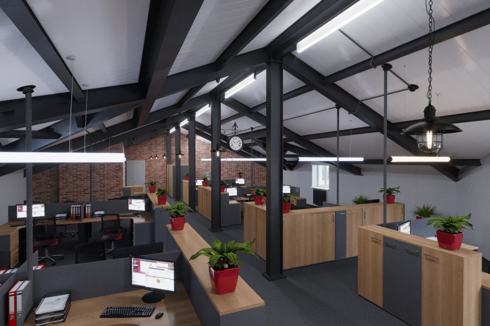 Офис на мансардном этаже