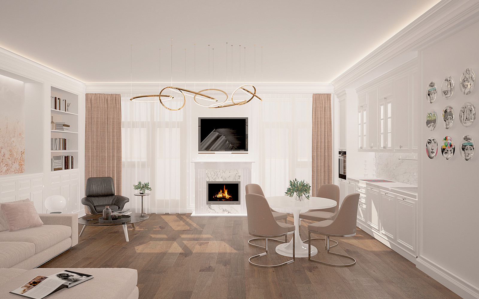 Обложка проекта: Проект квартиры в ЖК Донской Олимп