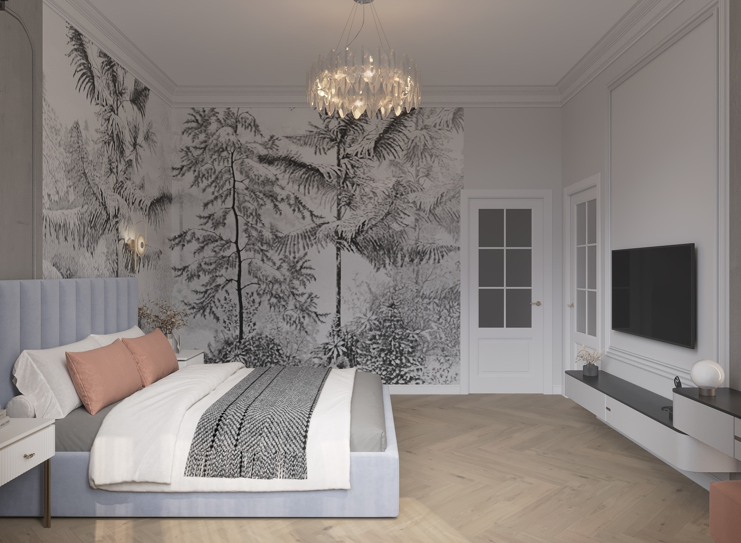 Спальня 16.7 кв м