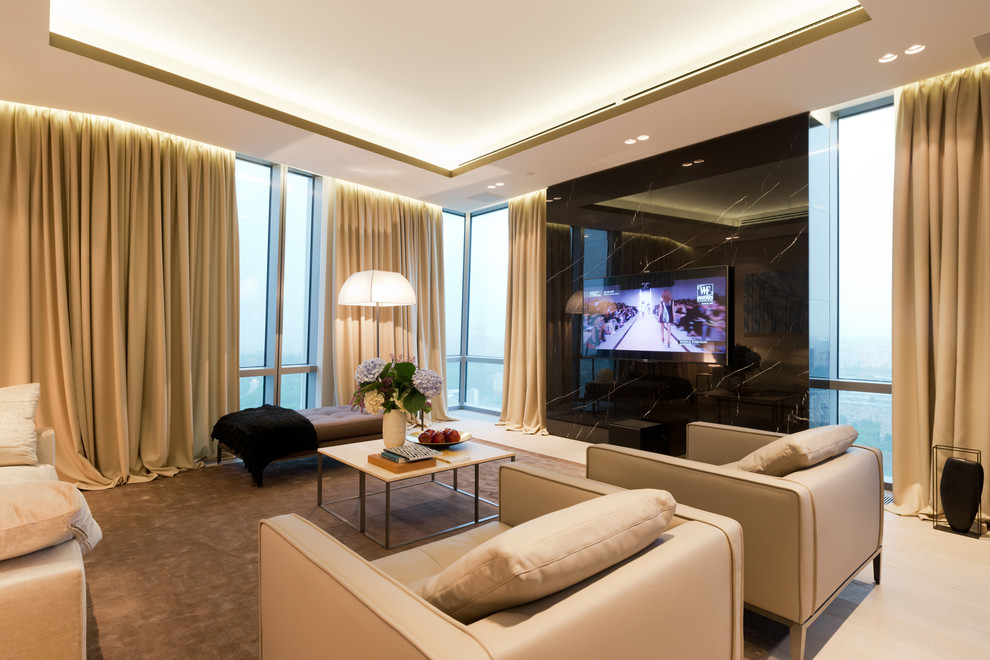 Интерьер апартаментов на 47 этаже